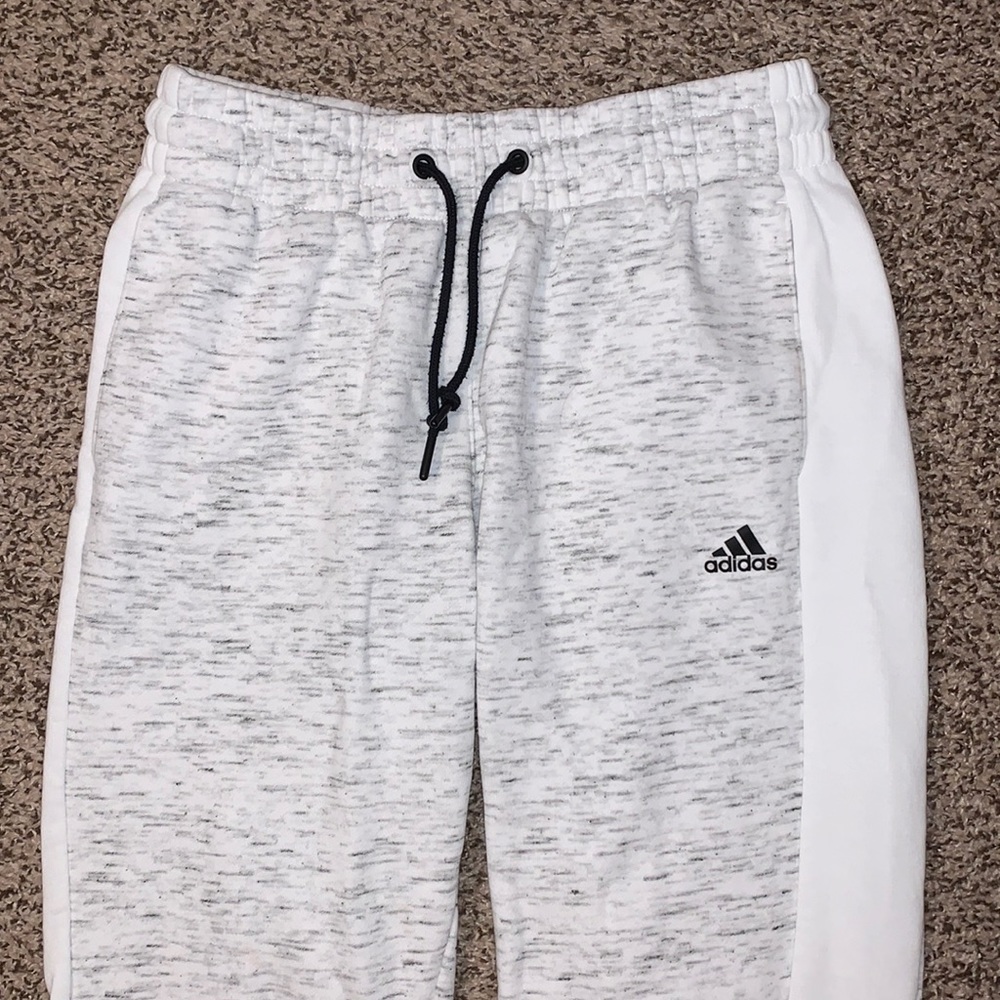 ADIDAS white sweatpants